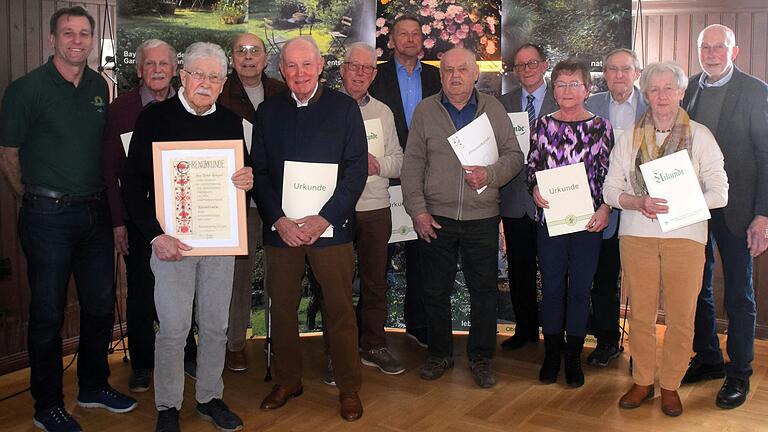 Etliche langjährige Mitglieder ehrte der Obst- und Gartenbauverein Mainbernheim bei der Jahresversammlung.