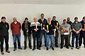 Auf dem Foto Schützenmeister Bernd Fischer, Wolfgang Schilling Christian Albert, Andreas Englert, Michael Wehner, Jürgen Volkmuth Stephan Grenzer, Marcelo Drigo, Andre´ Schröder, Alexander Waigand, Dominik Kutscher, Christian Albert.