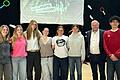 Sechs Jugendkreisrätinnen und einen Jugendkreisrat stellt das Landkreisgymnasium Veitshöchheim aktuell. Landrat Thomas Eberth (Zweiter von rechts) würdigte das politische Engagement der Jugendlichen im Rahmen seines Verfassungsunterrichtes.