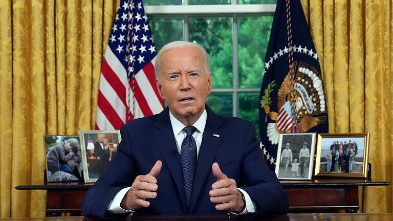 Wahlkampf in den USA - Biden Rede an Nation       -  Biden im Oval Office