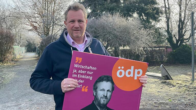 Martin Günzel aus Kitzingen tritt im Wahlkreis Schweinfurt als Direktkandidat für die ÖDP an.