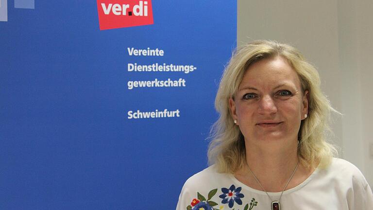 Marietta Eder ist stellvertretende Geschäftsführerin bei Verdi in Schweinfurt. Marietta Eder ist stellvertretende Geschäftsführerin bei Verdi in Schweinfurt.