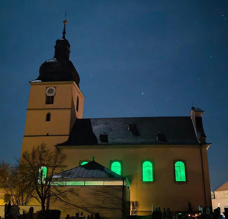Die Farbe des Lebens 'Grün' in der Pfarrkirche St. Jakobus Herlheim.