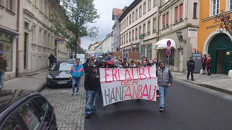 Die Demo führte durch die Kitzinger Innenstadt.