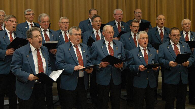 Die Liedertafel Grünsfeld sang beim Liederabend.