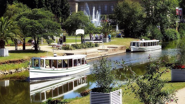 Sind und bleiben eine Touristenattraktion: die Dampferle 'Kissingen' und 'Saline'.