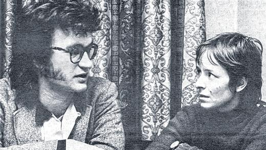 Anno 1976: Wim Wenders und Elisabeth Rygaard beim dritten Filmwochenende.