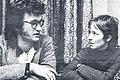 Anno 1976: Wim Wenders und Elisabeth Rygaard beim dritten Filmwochenende.