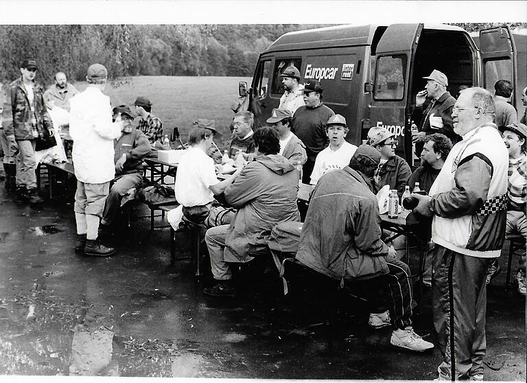 Pause auf dem Weg nach Bonn.