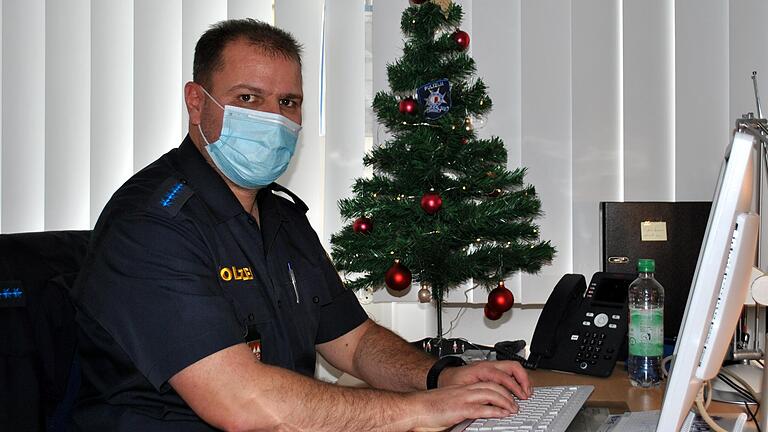 Polizeihauptmeister Thorsten Schilling übernimmt an Heiligabend und Silvester freiwillig den Dienst.