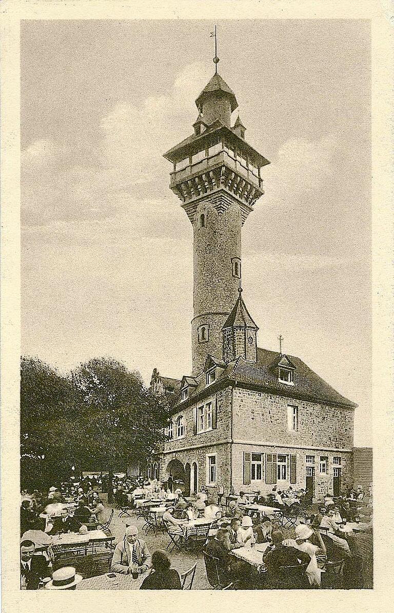 Eine undatierte Postkarte vom Gastronomiebetrieb, der sich vor allem an Wochenenden großer Beliebtheit erfreute.