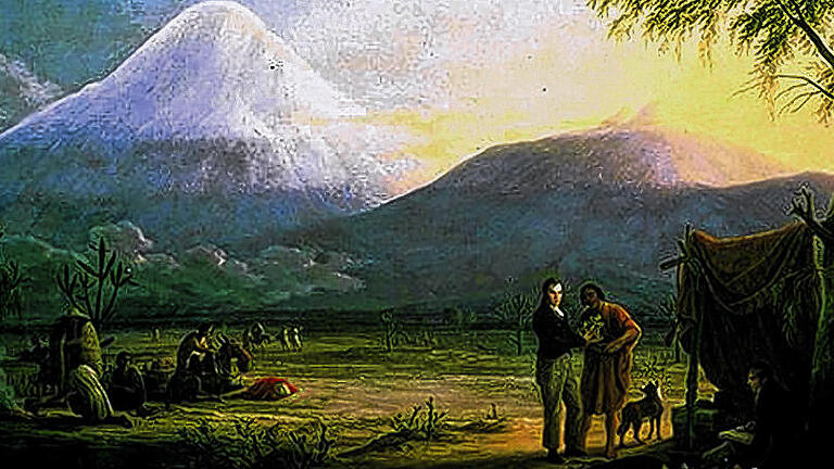 Alexander von Humboldt: Der Forscher 1802 am Fuße des Chimborazo. Alexander von Humboldt: Der Forscher 1802 am Fuße des Chimborazo.