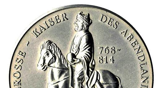 Karl der Große: Medaille zum 27. Süddeutschen Münzsammlertreffen 1992.