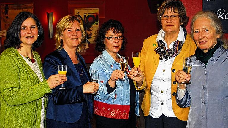 Träume haben und leben: Darum ging es beim Frauenfrühstück der Grünen. Im Bild (von links): Birgid Röder, Christine Scheel, Simone Tolle, Margit Osterloh und Brigitte Klinkel.