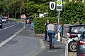 Nicht überall in Würzburg ist das Radfahren angenehm. In der Leistenstraße teilt man sich ein Wegstück mit Fußgängern.&nbsp;