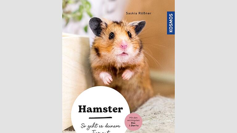 Buchcover &bdquo;Hamster. So geht es deinem Tier gut.&rdquo;       -  Saskia Rößner: &bdquo;Hamster. So geht es deinem Tier gut. Mit den wichtigsten Dos & Don’ts.&rdquo; 2021, Verlag Franck-Kosmos. 94 Seiten, 12,00 Euro, ISBN:  978-3-440-17854-6.