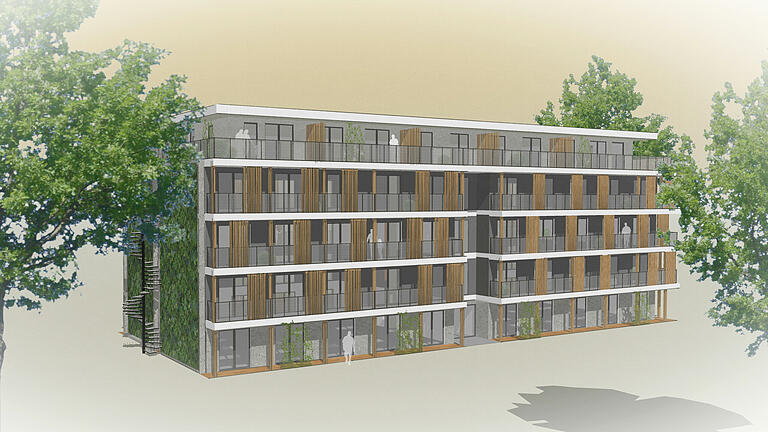 Ein erster Entwurf für das von der Beethoven Gruppe in der Friedrichstraße 14 geplante Apartment-Haus Ein erster Entwurf für das von der Beethoven Gruppe in der Friedrichstraße 14 geplante Apartment-Haus