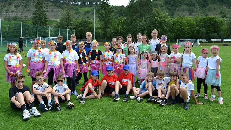 Viel Spaß hatten 40 Kinder bei der Kinderolympiade des SVB Trennfeld.