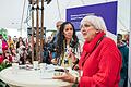 'Ich mache mir extreme Sorgen.' Claudia Roth bei ihrem Auftritt im Universitätszelt des Africa Festivals zum Thema junge Rechtswähler.