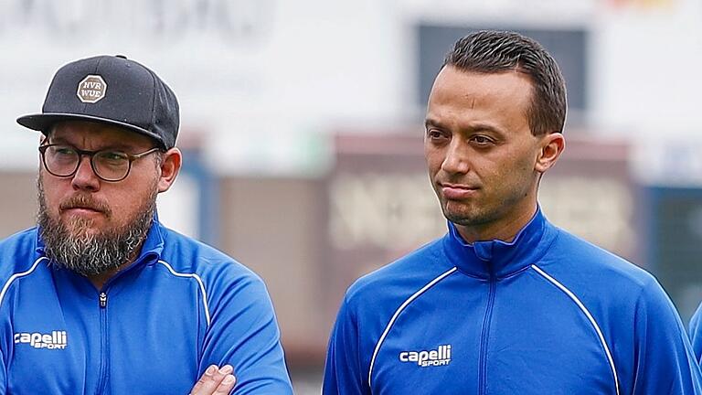 Marco Scheder (links) und Giuseppe Livadoti (rechts) haben die Bayernliga-Mannschaft des FV 04 Würzburg interimsweise übernommen.