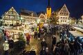 Der Weihnachtsmarkt in Zeil im Jahr 2017 war hell erleuchtet. Wie sieht es heuer mit der Weihnachtsbeleuchtung aus?