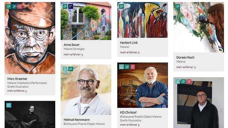 Das Künstlerportal soll interessierten Bürgern einen Überblick über die Künstlerszene im Landkreis Kitzingen geben. Wer sich auf der Plattform zeigen möchte, kann sich beim Landratsamt melden.