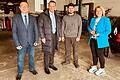Der Integrationsbeauftragte der Bayerischen Staatsregierung, Karl Straub (Zweiter von links), besuchte die Gesellschaft zur beruflichen Förderung (GbF) Schweinfurt. Auf dem Bild sind neben Straub (von links) Ausbildungsakquisiteur Halil Cesur, der ehemalige Auszubildende und jetzige Unternehmer Mustafa Cetin und Landtagsabgeordnete Martina Gießübel.