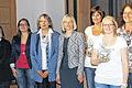 Die engagierten Chorleiterinnen der teilnehmenden Chöre: (von links) Ursula Wetzstein, Vorsitzende der Sängergruppe Rhön-Grabfeld, Sonja Mühlfeld (Stockheim), Heike Dankert (Heufurt), Jasmin Muhr, (Tanzlehrerin), Marianne Klemm (Mellrichstadt), Henrike Rottmann (Gesangspädagogin Münnerstadt), Verena Will und Annika Sick (Mellrichstadt), Silvia Klösel (Stockheim) und Rosemarie Beer-Schmitt (Großbardorf).