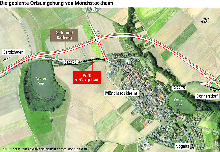 Ortsumgehung Mönchstockheim: Brückenbau liegt im Zeitplan