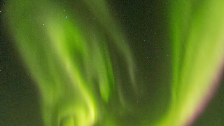 Galaxien im Blick: Der Sternengucker von Thüngersheim       -  Polarlicht in Lappland.