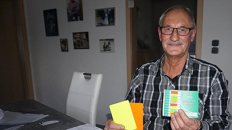Georg Rott, Schiedsrichter mit Leidenschaft. Seit 1992 war er für den VfR Stadt Bischofsheim weit über den Landkreis hinaus als Schiedsrichter tätig. Georg Rott, Schiedsrichter mit Leidenschaft. Seit 1992 war er für den VfR Stadt Bischofsheim weit über den Landkreis hinaus als Schiedsrichter tätig.
