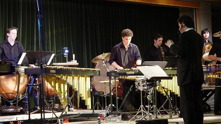 Immer wieder beliebt sind die Percussion-Abende in der Aula des Gymnasiums.