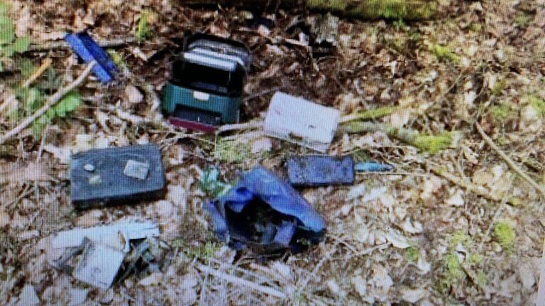 Schmuck samt Schatullen hat jemand im Wald bei Diebach abgelagert.