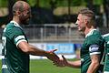 Zwei Matchwinner unter sich: Adam Jabiri (links, zwei Treffer) und Martin Thomann (rechts, ein Tor) hatten großen Anteil am Trostrunden-Finaleinzug der Nullfünfer.