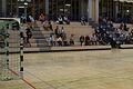 So sieht die Kulisse bei einer Handball-Bayernliga-Begegnung gegenwärtig aus: Beim Heimspiel des TSV Lohr gegen die SG DJK Rimpar II am Samstag, 3. Oktober, durften nur 120 Zuschauer in die Spessarttorhalle, wo sonst die Tribünen voll sind.&nbsp; Anderswo wurden reihenweise Spiele abgesagt.