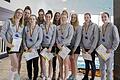 Verteidigten ihren Titel: Die Schwimmerinnen des SV Würzburg 05 (von links) Julia Dammann, Leonie Beck, Fanni Gyurinovics, Zsuzsanna Jakabos, Carolin Dorfner, Zsofia Kurdi, Alina Hennl, Lena Kalla, Dorottya Dobos und Monika Olle.