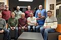 Im Bild hintere Reihe von links: Dr. Hans Sprenger, Marco Aguilella, Frank Kahlisch, Aufsichtsratsvorsitzender Willi Warmuth. Vordere Reihe von links: Günter Thieroff, Waldemar Witt, Günter Ludwig, Vorsitzender Matthias Windsauer, Roland Luff, Holger Schmitt.
