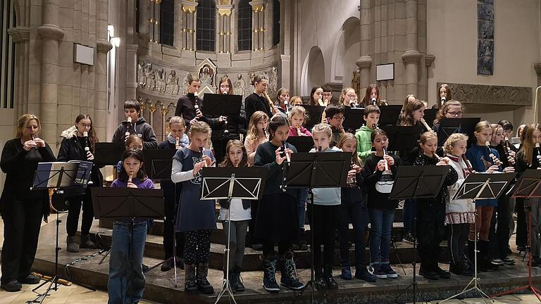 Blockflötenorchester der Musikschule Schweinfurt.