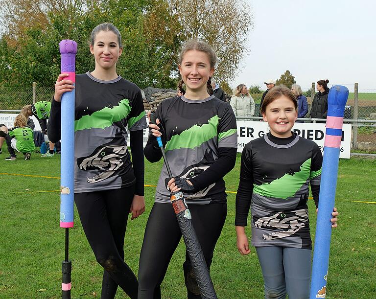 Die drei Hausener Mädels von links: Carla Manfredi, Alina Rumpel und Hannah Hetterich.