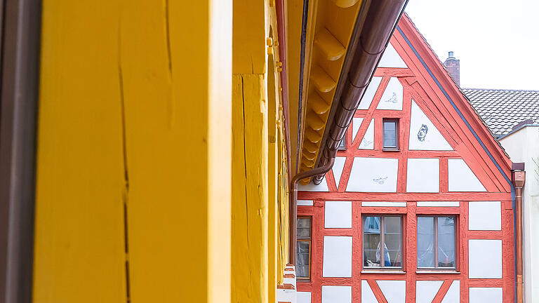 Impressionen vom Umbau des altehrwürdigen Hauses Burggasse 17 in Schweinfurt, einem der ältesten Gebäude der Stadt.