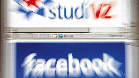 Es kann nur einen geben: Logos von Facebook und StudiVZ.DPA