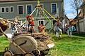 Österliche Stimmung am Kirchplatz in Untereisenheim