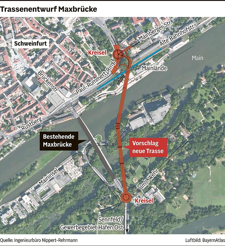 Überraschung beim Thema Maxbrücke in Schweinfurt: Sennfelder CSU fordert dritte Mainbrücke