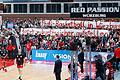 Die Fans der Würzburg Baskets äußerten ihren Wunsch am Freitagabend vor dem Spiel gegen Ulm mit einem Banner.