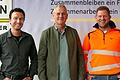 Bei den Neuwahlen der FdM gab es einen Wechsel in der Vorstandschaft (von links): Der neue Vorsitzende Luca Campanozzi, der bisherige Vorsitzende Frank Schmachtenberger und der neue zweite Vorsitzende Florian Spiek.