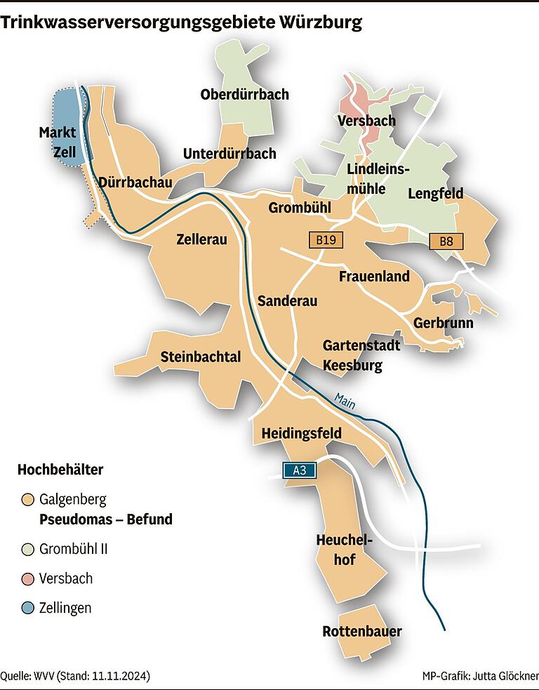 Bakterien im Würzburger Trinkwasser entdeckt: Infektion über Wunden möglich - Vorsicht auch beim Duschen empfohlen