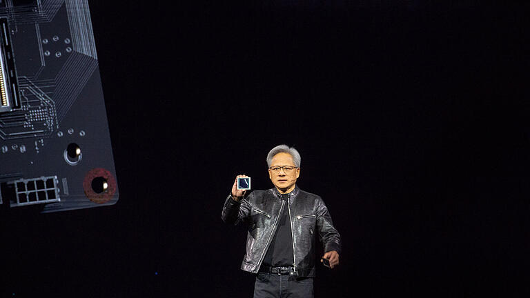 Nvidia-Entwicklerkonferenz GTC.jpeg       -  Jensen Huang ist das Gesicht von Nvidia. Das Unternehmen profitiert vom Hype um KI wie kaum ein anderes.