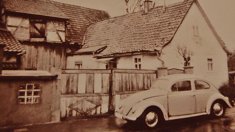 Eine historische Aufnahme zeigt das Geburtshaus von Markus Goldmann in Trappstadt. Hier liegt sozusagen die Wiege eines der wichtigsten Geldhäuser der Welt.