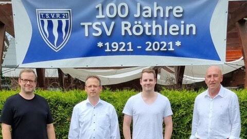 Die Vorstandschaft des TSV Röthlein, von links: Marc Voigtsberger, Valeri Chevalier, Felix Albert und Bernd Wehner