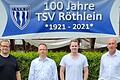 Die Vorstandschaft des TSV Röthlein, von links: Marc Voigtsberger, Valeri Chevalier, Felix Albert und Bernd Wehner